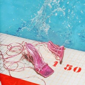 Andrea Wazen Mandaloun Metallic Leather Wrap Sandal